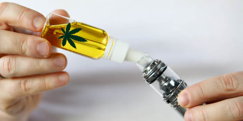 CBD Öl Liquid einfuellen